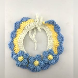 Hand crocheted pets collar